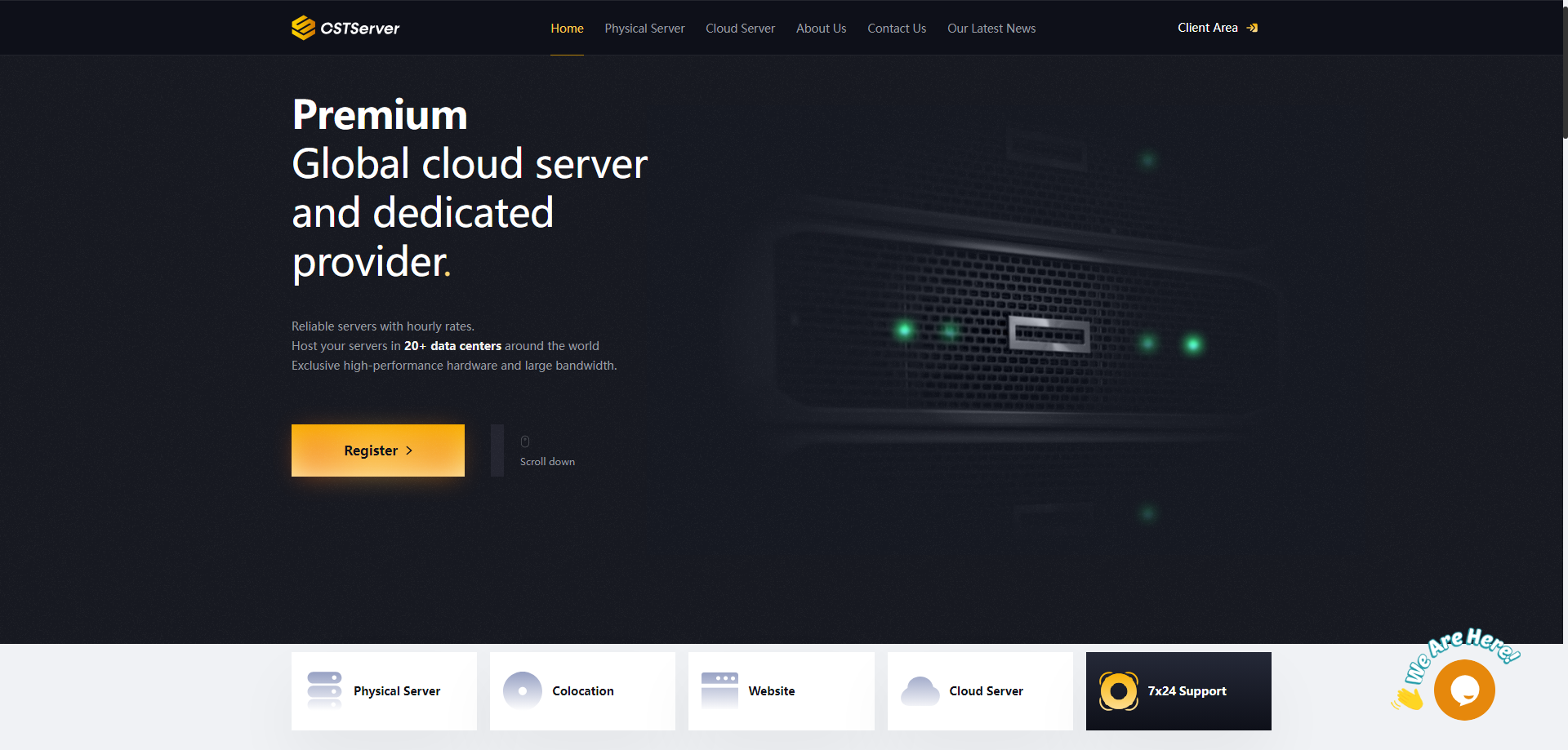 CSTServer：$16.66/月/E5-2620 v2/16G内存/120G SSD+1T SAS硬盘/不限流量/30Mbps带宽/香港 ...